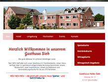 Tablet Screenshot of gaestehaus-sieb.de
